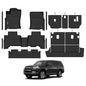 Naibeve Floor Mats for 2013-2024 Toyota 4Runner 7 Seats- All Weather for Toyota 4Runner Floor Mats & Cargo Mat & 2rd/3nd Row Seats Back Cover Waterproof Interior Accessories - size: 6)4Runner 7 Seats|2013-2024