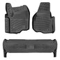 RizLiner 2012-2016 Ford F-250/F-350/F-450/F-550 SuperCrew Floor Mats Custom Fit Rubber 3D Car Mats Laser Measured Floor Liners All Weather Waterproof Odorless Non-Slip (Front & Rear) - size: F-250 2012 - 2016