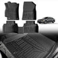 TripleAliners All Weather Floor Mats Compatible with 2024 2025 2026 KIA K4 Accessories 1st & 2nd Row Liners TPE Full Coverage Protection Waterproof Car Floor Liners - size: K4 | 2024+