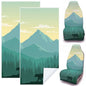 2 Pack Car Seat Towel Covers, 63 x 32 Universal Non Slip Microfiber Sweat Protector for Gym Running Swimming Yoga, Washable Bucket Seat Covers for Cars Trucks SUVs(Mountain Bear) - style: Mountain Bear