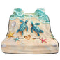 Beach Turtle Starfish Seashell Heart Print Rear Bench Car Seat Cover Towel Protector, Heavy Duty Universal Fit Automotive Backseat Protector for Cars SUVs Truck - color: Beach Turtle Starfish Seashell Heart