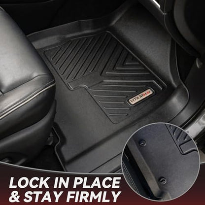 YITAMOTOR Floor Mats for Nissan Pathfinder 2013-2020, Infiniti QX60 2014-2020, JX35 2013, Custom Fit All Weather Anti-Slip TPE Rubber Mat, Pathfinder Accessories, 3 Row Automotive Floor Liners, Black - style: 13-20 Nissan Pathfinder/13 Infiniti JX35/14-20