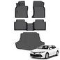 Auxko All Weather Floor Mats Cargo Mat Fit for Toyota Camry AWD 2024 2023 2022 2021 2020 2019 2018 TPE Floor Liner Trunk Mat Camry Accessories All Season Odorless Anti-Slip Black - size: camry awd|2020-2024|floor+cargo mats