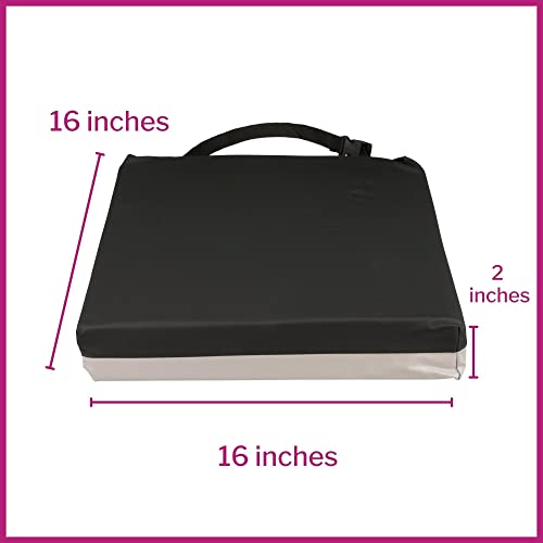 McKesson Seat Cushion for Wheelchairs and Office Chair, Foam/Gel, 16 in x 16 in x 3 in, 4 Count - size: 16x16x3 Inch (Pack of 4)