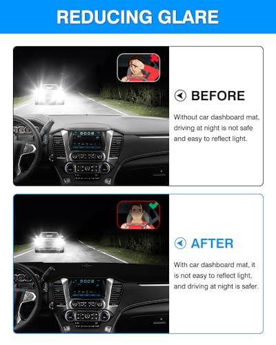 Autorder Dashboard Cover Mat for 2015-2020 Chevy Chevrolet Tahoe/Suburban/GMC Yukon Accessories Dash Cover Mat Flannel Sunshade Glare UV Rays Protector (Without Forward Collision Alert/HUD) - size: 2015-2020 Tahoe/Suburban