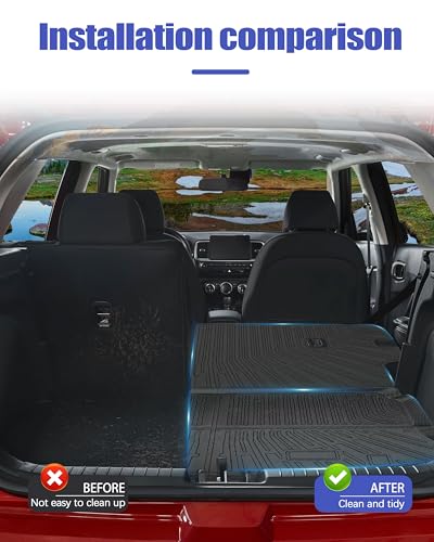 Cargo Liners Backrest Mat for Hyundai Venue Accessories 2020-2025 2026 with Hook&Loop Rear Trunk Mat Rear Seat Back Cover Protector All Weather Anti-Slip Split Dog Liner 3 PCS - size: Venue 2020-2025 2026