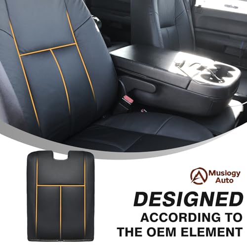 Center Console Armrest Cover Fit for Chevy Silverado/Tahoe & GMC Sierra/Yukon 2007-2013 Accessories, Comfort Armrest Pad Console Lid Cushion Vegan Leather Regular Thick(Jump Seat ONLY) - size: 1) 07-13 |Slv&Tahoe&Sra&Yukon| Jump Seat, Regular