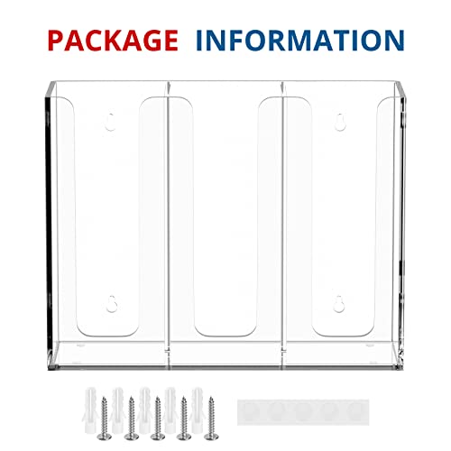 Acrylic Cup and Lid Holder, 3 Compartment, Disposable Coffee Cup Dispenser Cup Storage Organizer, Clear - color: Clear