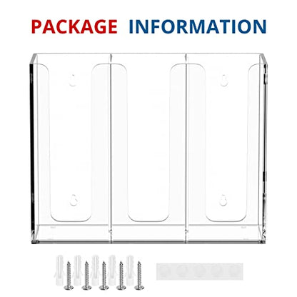 Acrylic Cup and Lid Holder, 3 Compartment, Disposable Coffee Cup Dispenser Cup Storage Organizer, Clear - color: Clear