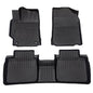 All-Weather TPE Rubber Floor Mats Compatible with 2015 2016 2017 Toyota Camry, Custom Fit Full Car Carpet Liners Set (Black)