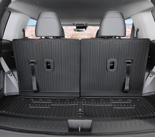 Floor Mats for Hyundai Santa Fe 2024-2026, All Weather Floor Mats Trunk Cargo Liner with Backrest Protectors Accessories, Full Coverage Set (Fit 6/7 Seats) - size: For Hyundai Santa Fe | 2024-2026