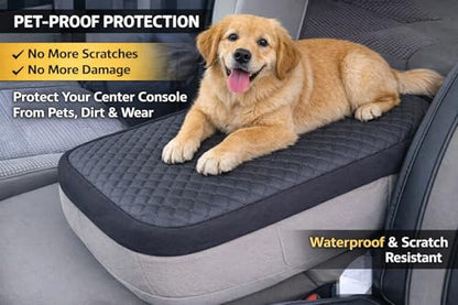 it's us Center Console Armrest Cover for Dodge Ram 1500 2500 3500 (1998–2012) – Factory Jump Seat Only – Synthetic Leather Slip-On Cover, Scratch & Dirt Resistant