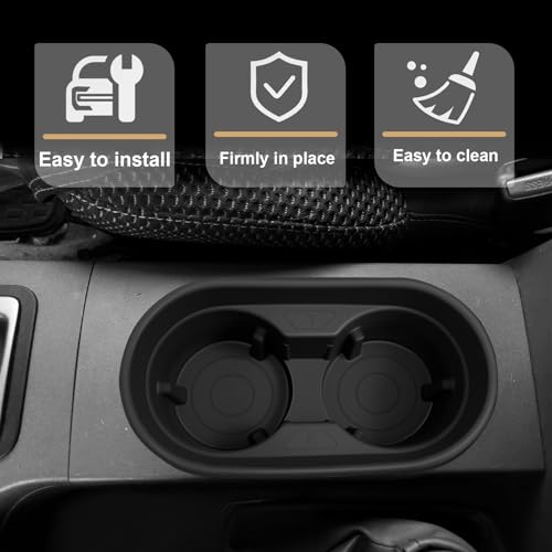 Muslogy Center Console Cup Holder Insert Compatible with 2005-2021 Nissan Frontier Accessories Middle Console Armrest Front Drink Holder Organizer Non-Slip Silicone Drink Stopper - size: 2005-2021 Nissan Frontier