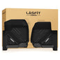 LASFIT Floor Mats for Ford F250 F350 F450 2017-2026 Crew Cab Front Bucket Seat (Not Fit Row Bench Seating) Floor Super Duty All Weather Protector TPE Car Floor Liner, only 1st, 2pcs Black - style: 2) SuperDuty| 17-26 | 1st Row Carpet Floor Only