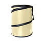 FH Group Automotive Waterproof Portable Collapsible Large Can Garbage Container fits Most Cars,Polyethylene, SUVs, and Trucks Beige Trash - color: Beige, style: Large