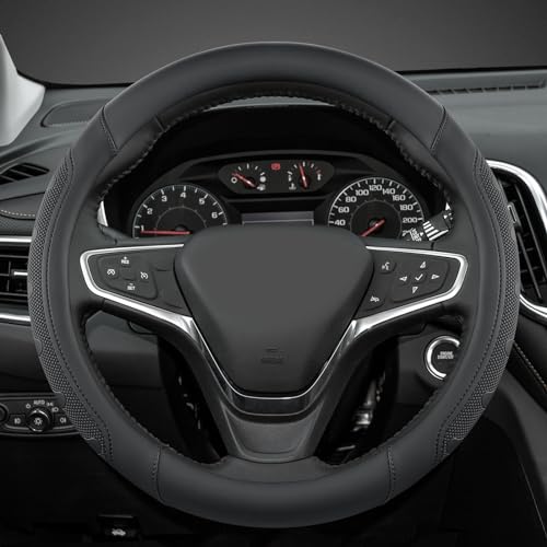 GIANT PANDA Car Steering Wheel Cover Customized for Chevy, Black - color: C-Black