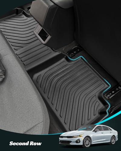 for KIA K4 2025 2026 (Not Fit for Hatchback) Floor Mats Cargo Liner LX LXS EX GT-line Turbo All Weather Season Car Interior Soft Rubber Trunk Carpet Automotive Accessories Black 4PCS
