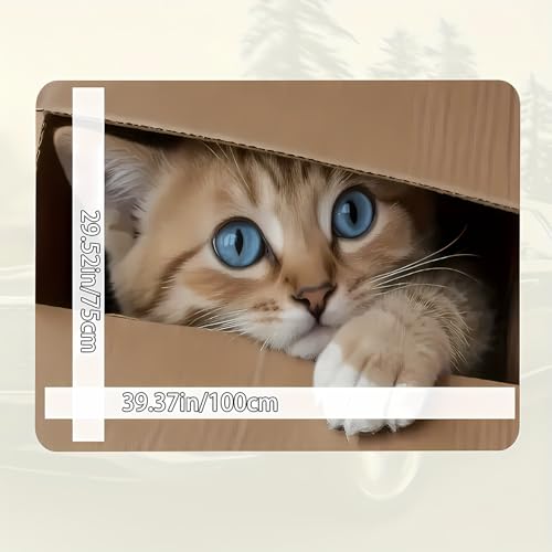 Universal Car Trunk Mat 29" x 39",Cute and Playful Kitten All Weather Trunk Protection Cargo Liner,Durable Cargo Mat Rear Trunk Liner, Stylish Vehicle Interior Accessories Suitable for Most Car Models - color: Cute and Playful Kitten
