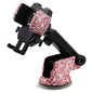 Bling Car Phone Mount Holder,Shiny Crystal Rhinestone Phone Stand for Women and Girls, Car Accessories for Windshield, Compatible with Most Cellphones (Pink) - color: pink