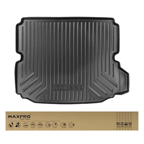 Premium MAXPRO Cargo Mat for 2018-2026 BMW X3 All Weather Waterproof TPE Cargo Liner Custom Fit Trunk Mat Automotive Floor Mats BMW X3 Accessories Cargo Mat Car Mats Heavy Duty SUV Interior Protection