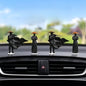 Car Dashboard Decorative Figurines, 3-Piece Martial Arts Swordsman Set, Desktop Computer Monitor Ornaments (3 Pcs Swordsman)