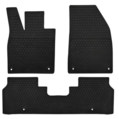 Car Floor Mats Custom Fit for Volkswagen VW ID.4 2021-2025 2026 Black Rubber Auto Liner Mats All Weather Protection Heavy Duty Odorless - color: All Black, size: 2021-2026 ID.4