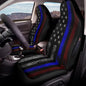 2 Piece Car Seat Covers Front Seat Only, American Flag Printed Front Auto Seat Cover Waterproof, All Weather Car Front Seat Cover Airbag Compatible, Universal Fit for Cars Truck SUV Sedan - color: American Flag - Black and Blue