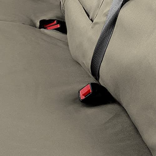 Covercraft Custom-Fit Front Bench SeatSaver Seat Covers - Polycotton Fabric, Misty Grey (SS3381PCCT)