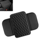 Car Center Console Cover, Upgrade Soft Skin-friendly Leather Arm Rest Cover for Car, Universal Anti-slip Scratch-resistant Armrest Mat with Side Storage Bags, for Trucks, Cars, SUVs (Black) - color: Black
