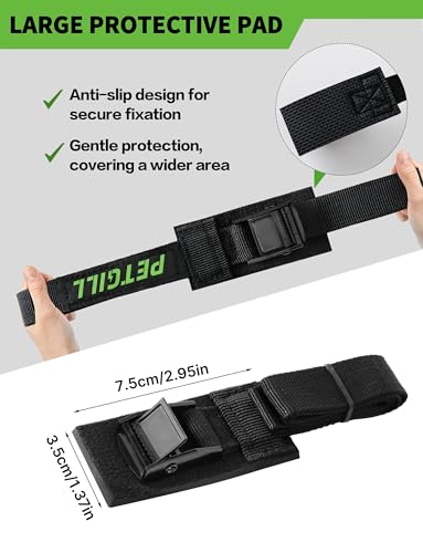 EBike Rack Straps, 4 Pieces, 39 in (1 m) Length, 0.8 mm Width, 440 lbs (200 kg) Load Capacity, Clamp Lock Lashing Straps for All Bike Racks, Roof Racks & Kayaks(Packaging May Vary)