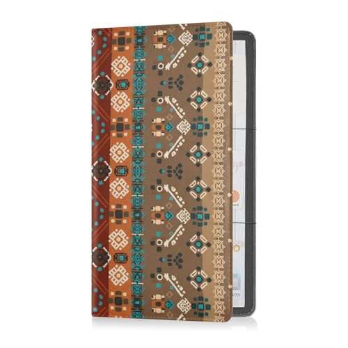 linqin Car Registration and Insurance Card Holder, Boho Bohemian Glove Box Organizer Card Document Wallet - color: Boho Bohemian