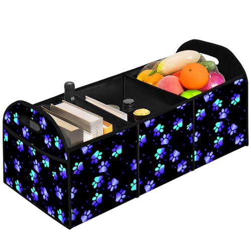 Galaxy Collapsible Trunk Organizer Automotive Storage Car Multicompartment Large Capacity - color: Galaxy