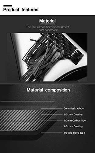 GZXinWei Red Car Interior Decoration Carbon Fiber Strips Instrument Panel Trim Cover Sticker Accessories for Ford Mustang 2015 2016 2017 2018 2019 2020 2021 2022 2023