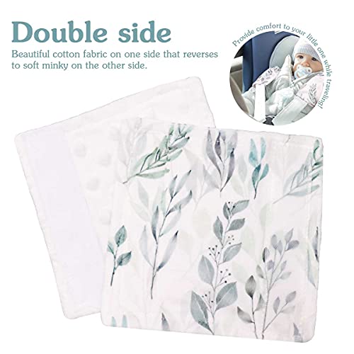 DILIMI Baby Car Seat Neck Cover, 2Pcs Car Seat Belt Cover Pad, Shoulder Strap Protectors, Seat Belt Covers Cushion for Boy Girl (Leaf) - color: Leaf