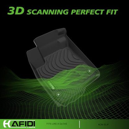 HAFIDI® Floor Mats & Cargo Liner Set Fit for 2025-2026 Kia K4 Sedan LX LXS EX GT-Line/GT-Line Turbo All Weather Protection TPE Anti-Slip Automotive Full Set Floor Liners Custom Accessories - Black - style: 3) For K4 2025 Full Set
