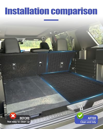 Cargo Liners Backrest Mat for Honda Passport Accessories 2026 with Hook&Loop Rear Trunk Mat Rear Seat Back Cover Protector All Weather Anti-Slip Split Dog Liner 3 PCS - color: Honda Passport 2026+, size: Backrest Mat + Trunk Mat