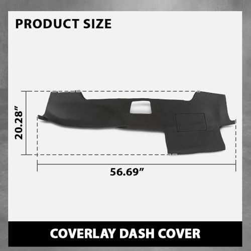 G-PLUS TPE Dash Cover Bezel Compatible with Toyota 4Runner 2003 2004 2005 2006 2007 2008 2009 11308SBLK Dashboard - size: 2003-2009 Toyota 4Runner | Black
