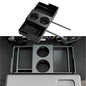 Front Center Seat Headrest Organizer Compatible with 2011-2026 Ford F150 F250 F350 F450 F550 F650 Cup Holder Coin Container Storage Box with Silicone Pads Accessories (Jump Seat Console Only)