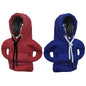 vvag Gear Shift Hoodie, Hoodie Car Gear Shift Cover, Car Shift Knob Hoodie, Automotive Interior Accessories, Universal Fit Knob Cover Gift (Red+Blue) - color: Red+Blue