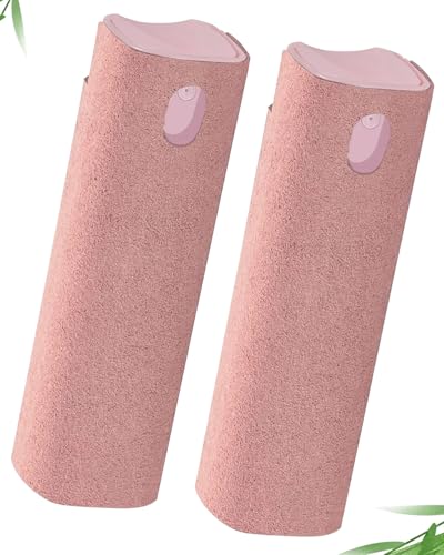 Touchscreen Mist Cleaner Screen Cleaner Spray Bottle Tool Screen Cleaner for iPhone iPad AirPods Eyeglasses Smartphones Tablet Versatile Cleaners Cute Car Accessories (2 Units) - color: 2Pink