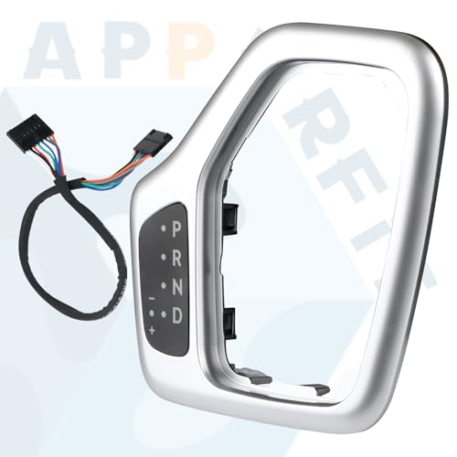 Transmission Shifter Bezel with Wire Harness 5YD27XSAAA 68413957AA 601-402 Silver for Gear Shift Compatible with 2014-2018 Jeep Cherokee Service Shifter Repair Accessories Parts - color: Silver