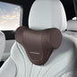 Coverado Car Headrest Pillow, Ergonomic Memory Foam Car Neck Pillow for Driving Seat with Adjustable Strap, Soft PU Leather Breathable Removable Cover Neck Support for Neck Pain Relief