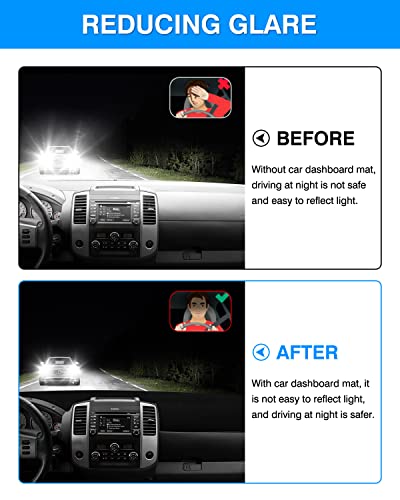 Autorder Dashboard Cover Mat Fit for 2007-2021 Nissan Frontier/2009-2012 Suzuki Equator Accessories Dash Cover Flannel Dash Mat Sunshade Glare UV Rays Protector - size: 2007-2021 Nissan Frontier (Black)