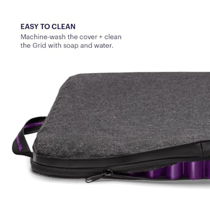 Purple Simply Seat Cushion | Pressure Reducing Grid Designed for Ultimate Comfort | Designed for Cars and Travel | Made in The USA - size: Simply