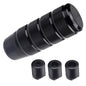 ecocstm Car Shifter Knob, Aluminum Gear Shift Style Knobs, Car Accessories 3.74" Black Shift Knob with 3 Threaded Adapters M8 M10 M12 x 1.25 Fit Universal Manual Transmission, Automotive, Trucks - color: Black