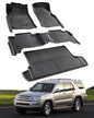 Car Floor Mats for Toyota 4Runner: 2003-2009 (4th Gen) Cargo Trunk Liner, All Weather Accessories Rubber Carpet Custom Fit for Toyota 4 Runner 2003 2004 2005 2006 2007 2008 2009 SUV (Only 5 Seat Model