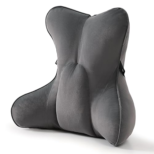 Lumbar Support Pillow for Office Chair, Back Cushion for Desk Chair, Lumbar Pillow for Sitting, Chair Back Support Cushion, Ergonomic Back Cushion, Steel Gray - color: Steel Gray