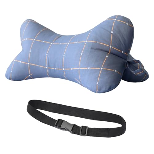 Neck & Cervical Pillows Dog Bone Shaped Travel Neck Pillows With Washable Removable Cover Have Loops On Either End For Car Bus Truck Driving Comfort Head Rest Support Neck Chiropractic Pillow ( Color - color: C