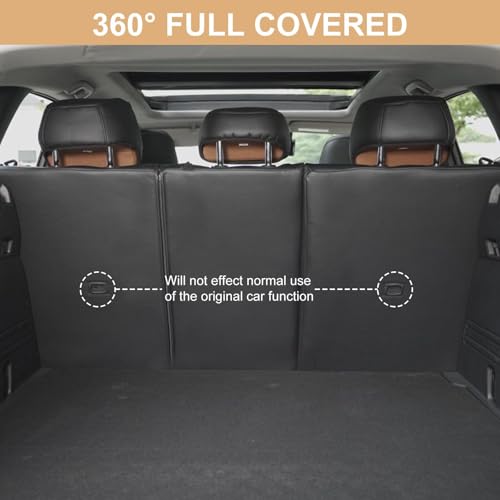 AOMSAZTO Custom Fit Seat Covers for Mazda CX50 2023 2024 2025 CX30 Car Seat Covers Full Set Black Faux Leather Compatible Airbag （New - CX50） - color: Black, size: CX-50 2023-2025