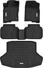 YITAMOTOR Floor Mats &Trunk Mat Fit for 2022-2026 Honda Civic Sedan (Not for Hatchback) / 2023-2026 Acura Integra TPE All Weather Custom Fit Car Liners Accessories, 1st & 2nd Row & Cargo Liner - style: 22-26 Honda Civic floor mats & cargo mats
